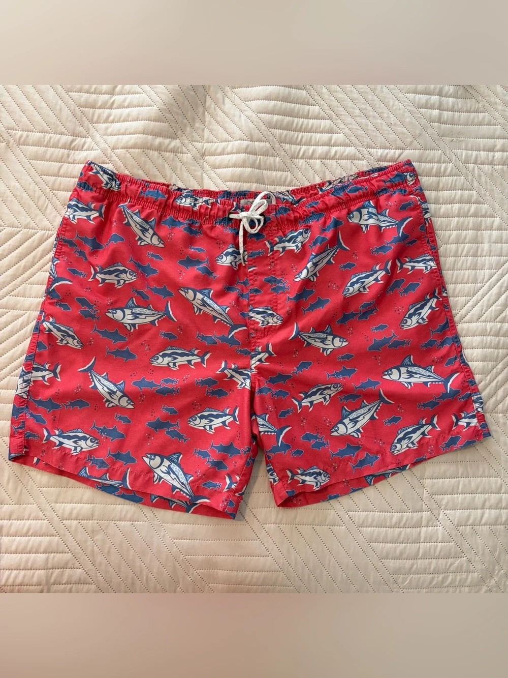 Ocean + Coast Red and Blue Swim Trunks Size XL